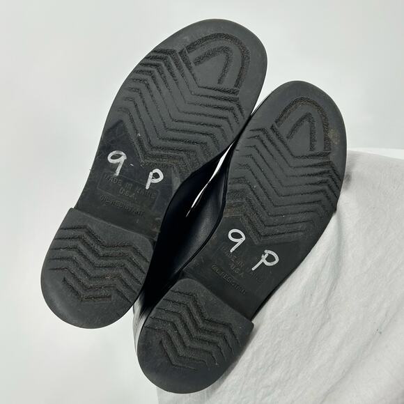 Vintage 70s 80s Black Men's 9M Herman Survivors Leather Combat Logger Boots - Picture 9 of 9